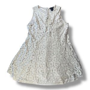 Koko Ailis Lace Mini Dress in Cream Sz 2X